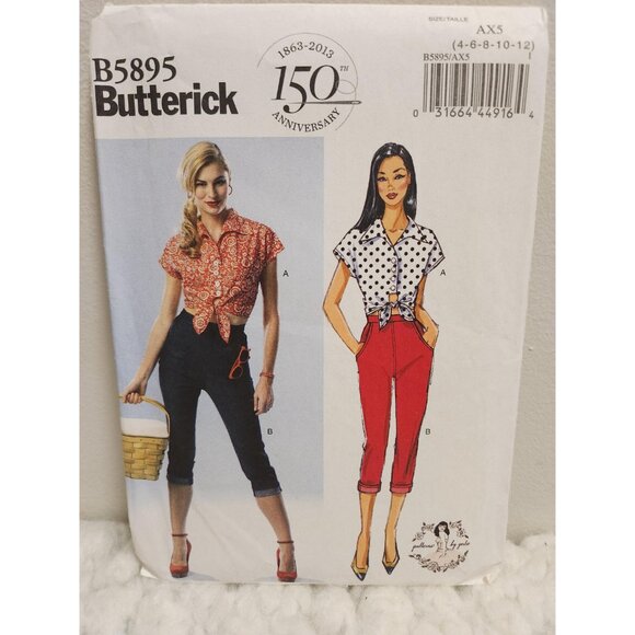 Butterick B5895 Sewing Pattern UNCUT Sizes 4–12 | 150th Anniversary - Picture 10 of 15